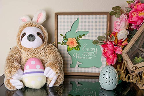 Easter Bunny Stuffed Animal - Easter Stuffed Animals Sloth Bunny - Large Fluffy Stuffed