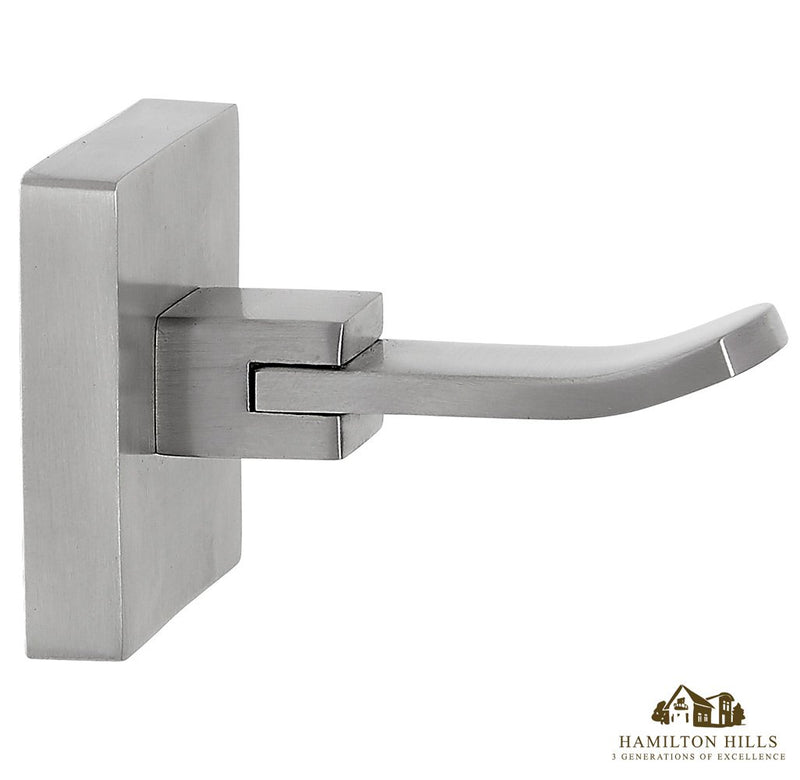 Modern Flat Brushed Nickel Towel Hook | Clean Lines & Premium Quality Stainless Steel Robe