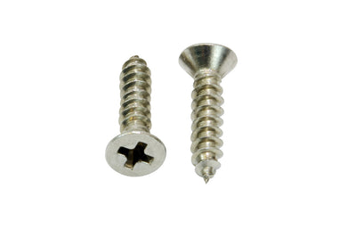 #4 x 1/2" Stainless Flat Head Phillips Wood Screw, (100 pc), 18-8 (304) Stainless Steel Screws by Bolt Dropper