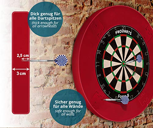 ProDarts Dart Surround for All Brands  dartboards  Darts Collection  red Ring Stable