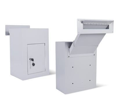 Drop Slot Safes Key Drop Box Mail Slots for Walls This Tall Wall Safe Dual Access Dropbox