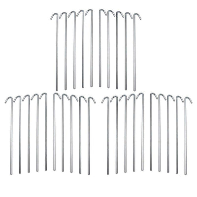 Katzco Tent and Garden Stakes  9 Inch Heavy Duty Durable Galvanized Tent Peg 30 Piece