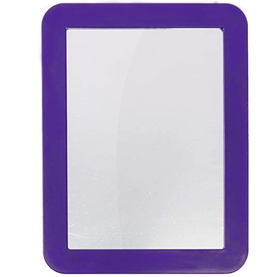 Katzco 5 x 7 Inch Magnetic Mirror, Blue - Ideal for School Locker, Refrigerator, Home