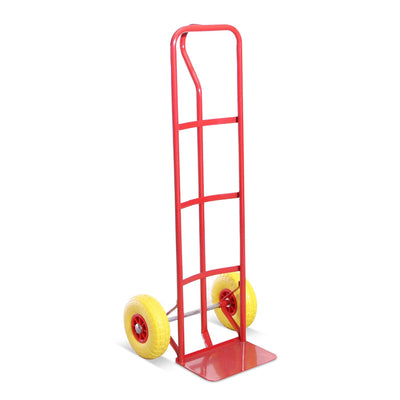 G-Rack P-Handle Hand Truck - High Back Steel Sack Barrow with Anti Puncture Tyres - Heavy