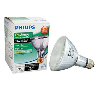 Philips 419747 EcoVantage PAR30 Long Neck 39 Watt (50 Watt Equivalent) 25 Degree Halogen