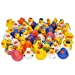 Kicko Assorted Rubber Ducks - 2 Inches - for Kids, Sensory Play, Stress Relief, Novelty, Stocking Stuffers, Classroom Prizes, Decorations