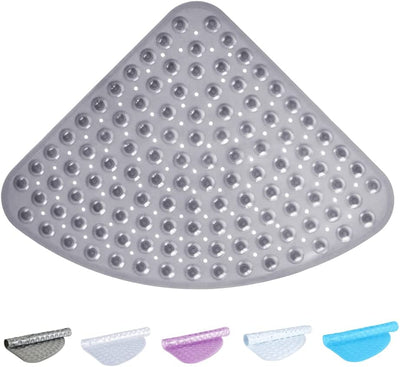 Curved Shower Mat  Non Slip And Machine Washable Quadrant Bath