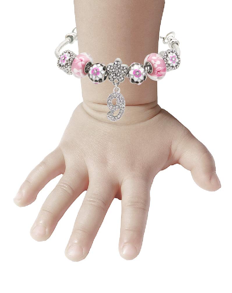 9th Birthday Gifts for Girls, Jewelry for Girls 9 Years Old, Girls 9th Birthday Bracelet