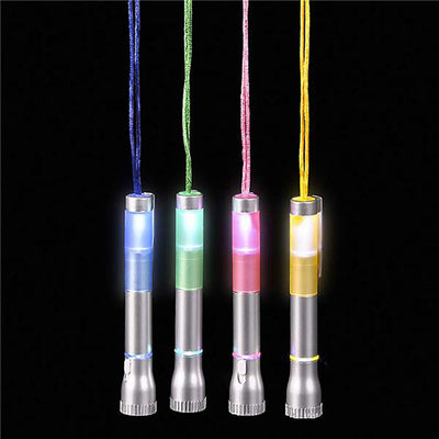 Kicko Light-Up Pen with Necklace - 12 Pack - Assorted Color - Flashlight and Pen