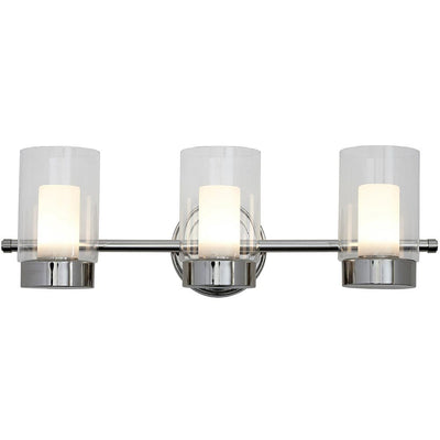 Hamilton Hills Polished Nickel Candle Light Fixture | Glass Surrounded LED Lighting