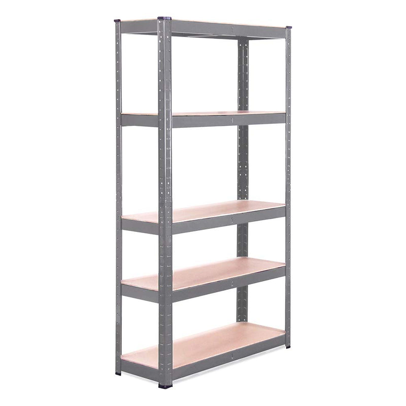 Garage Shelving Unit: 60 X 30 X 12  Single Bay, Grey 5 Tier Unit  386lbs Load