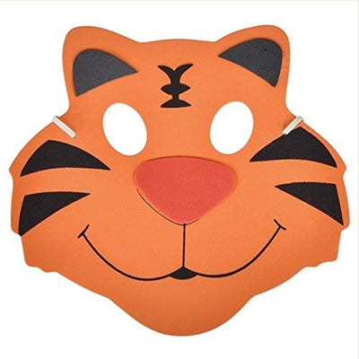 Kicko 12 Foam Animal Masks 7.5 Inch 4 Different Sorts of Animals - Good for Kids Costume