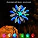 Solar Wind Spinner Arabesque 75in Multi-Color Seasonal LED Lighting Solar Powered Glass