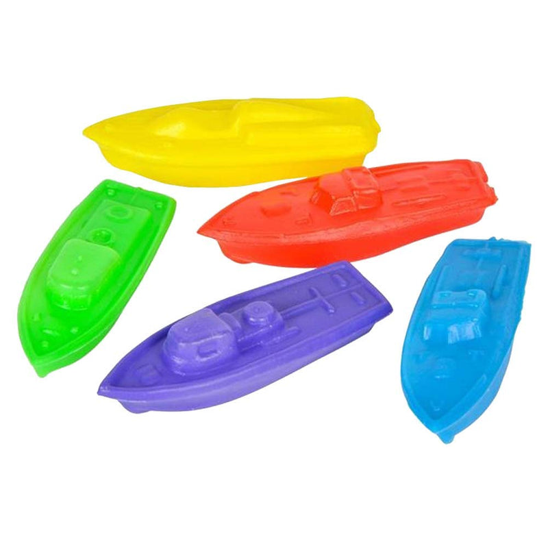 Kicko 3 Inch Small Boat Toy for Kids - 144 Pieces of Mini Plastic Sailboats - Floating