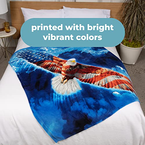 American Eagle Super Soft Plush Fleece Throw Blanket