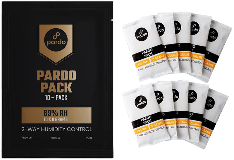 Humidity Pack - Pardo Pack 69% RH 2-Way Humidity Control, Keep Fresh Resealable Bag, Humi