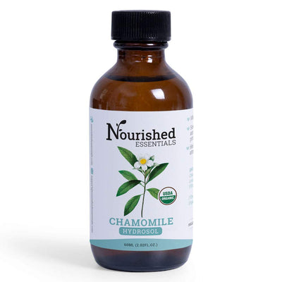 Organic Chamomile Hydrosol, 60ml by Nourished Essentials - Natural Chamomile Hydrosol Body