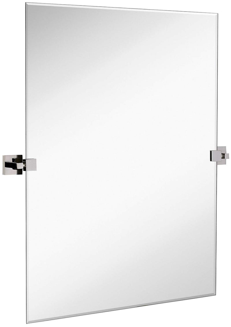 Rectangle Square Gold Pivot Mirror Adjustable Moving & Tilting Wall Mirror | 24" X 36"