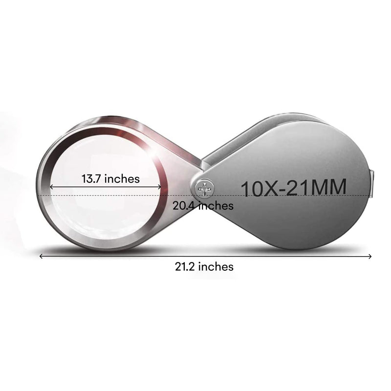 2pc Jewelers Eye Loupe Set 10X Magnifying