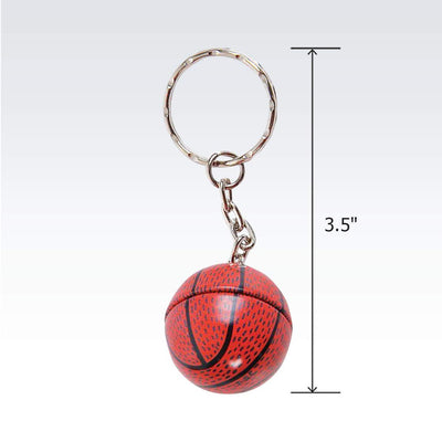 Kicko Sports Ball Keychain - 48 Pack - Assorted Bag Charm - Party Favor, World Cup Fan