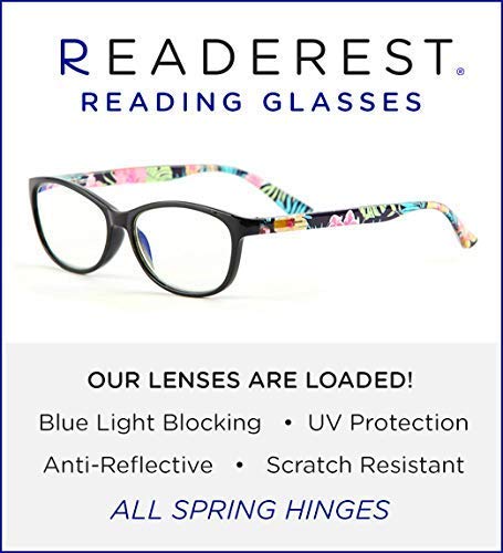 Blue-Light-Blocking-Reading-Glasses-Tropical-1-25-Magnification-Computer-Glasses