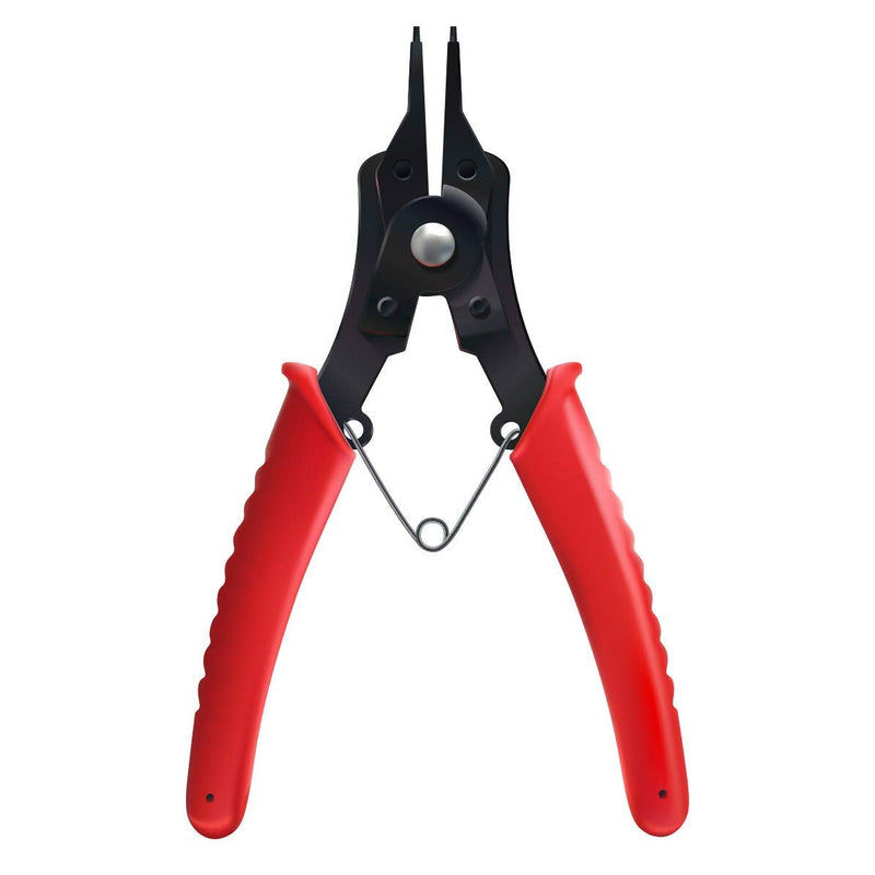 Katzco Strong Snap Ring Pliers - 2 Pack- 4-in-1 Heavy-Duty Specialty Tools