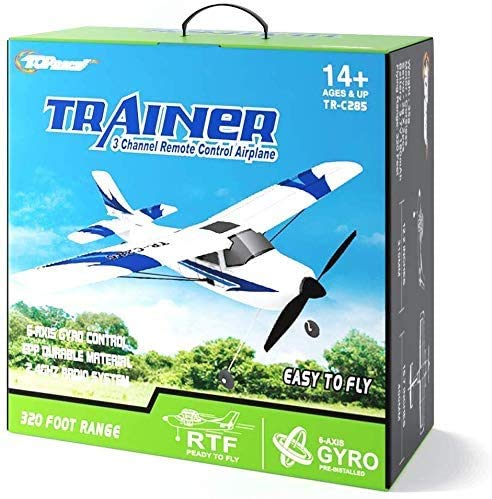 Top Race Remote Control Airplane, 3 Channel RC Airplane Aircraft Built in 6 Axis Gyro