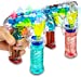 Kicko Light-Up Bubble Gun Blaster - 1 Pack - Bubble Blower Machine for Outdoor Activities