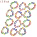 Kicko Stretchable Candy Bracelet - Pack of 12 Colorful Fruit-Flavored Chewables for Party