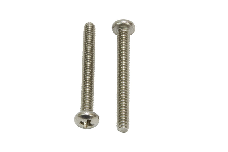 8-32 X 1/2" Stainless Pan Head Phillips Machine Screw (100 pc) 18-8 (304) Stainless Steel