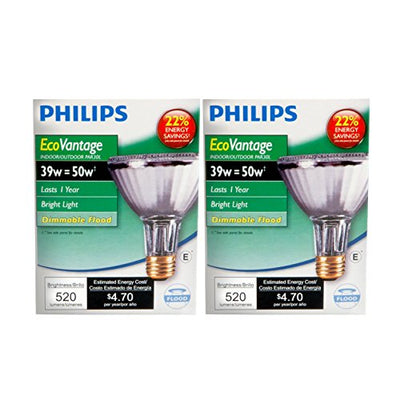 Philips 419747 EcoVantage PAR30 Long Neck 39 Watt (50 Watt Equivalent) 25 Degree Halogen