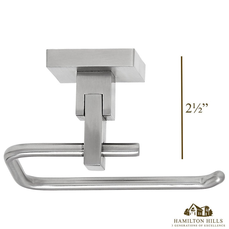 Modern Flat Brushed Nickel Toilet Paper Holder | Clean Lines & Premium Quality Stainless