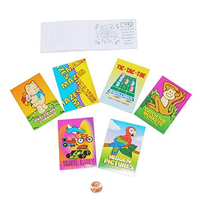 Kicko Mini Game Books for Kids - 12 Pack - 24 Pages per Booklet - 3.5 x 2.5 Inches