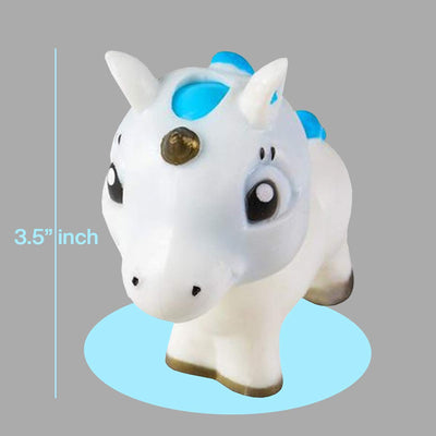 Kicko 3.5 Inch Slow Rising Squishies Unicorn - 2pc Mythical Animal Display Figure - Kiddie