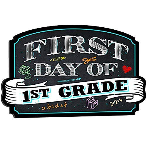 Bigtime Signs First Day of School & Last Day of School Double Sided Photo Picture Prop