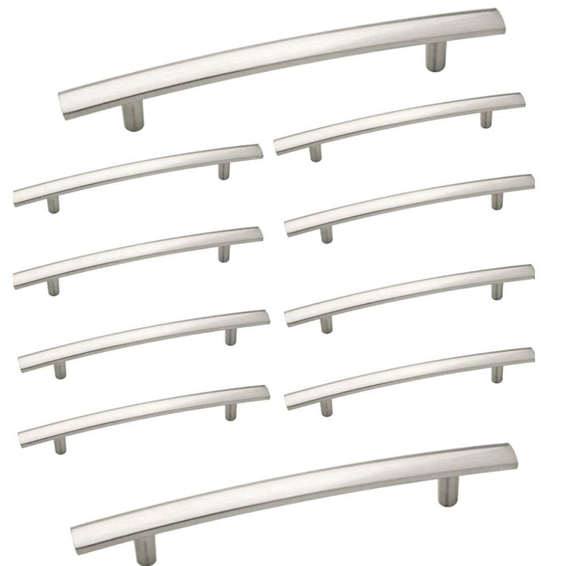 Aviano 10 Pack Modern Curved Subtle Arch Handle Pull for Kitchen Cupboard Door, Bedroom