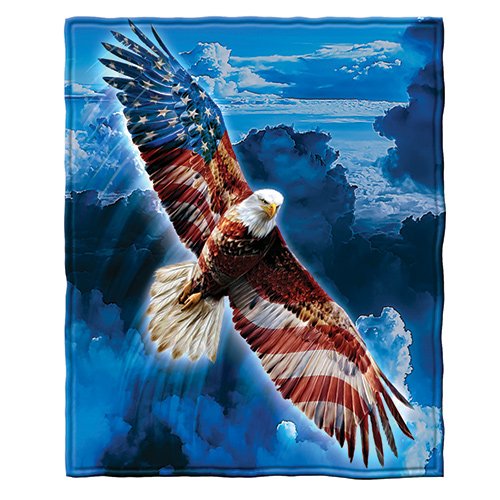 American Eagle Super Soft Plush Fleece Throw Blanket