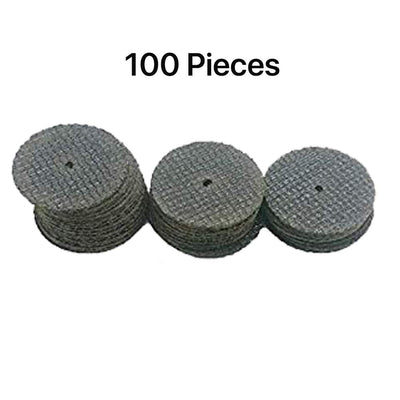 Katzco Reinforced Cut-Off Wheels - 100 Pieces - 1.5 Inches - Abrasive Disc for Cutting All