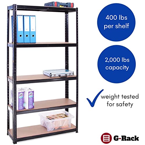 Garage Shelving Units: 71 x 35 x 18 inches | Heavy Duty Racking Shelves for Storage - 1