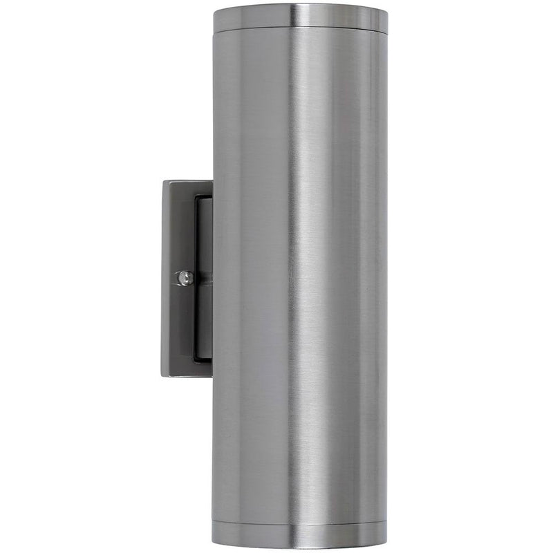 Hamilton Hills Dual Upward and Downward Outdoor Modern Cylindrical LED Wall Light | 12"