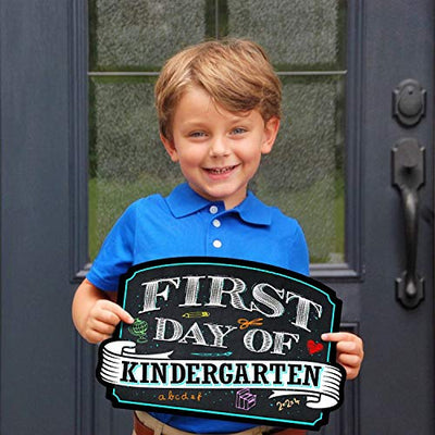 First Day of School Photo Picture Prop Rigid Coroplast Sign | 10 inches x 15.5 inches