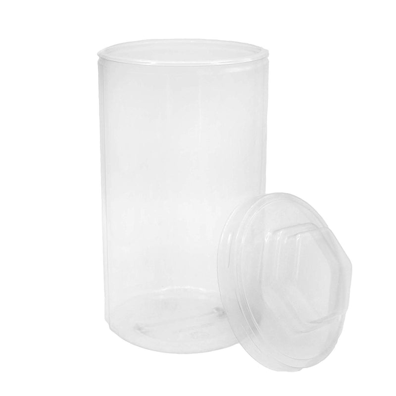 Kicko Pencil Container - 4.5 Inches x 8 Inches Transparent Pencil Organizer Jar with Lid