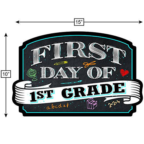 Bigtime Signs First Day of School & Last Day of School Double Sided Photo Picture Prop