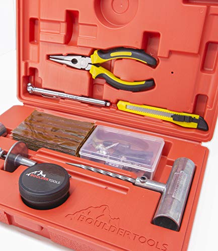 Boulder Tools - Heavy Duty Tire Repair Kit for Car, Truck, RV, SUV, ATV, Motorcycle