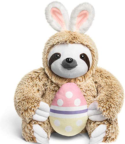 Easter Bunny Stuffed Animal - Easter Stuffed Animals Sloth Bunny - Large Fluffy Stuffed