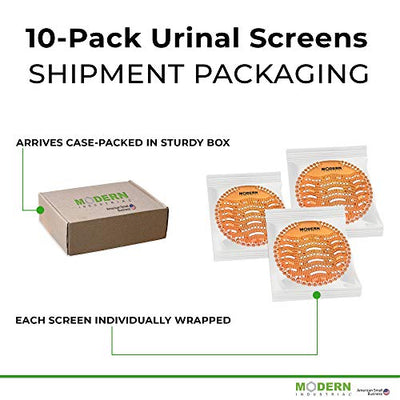 Urinal Screen & Deodorizer Pads With Date Tabs (10-Pack) By  - Made