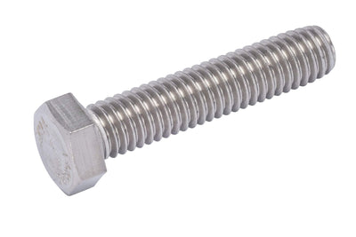 3/8"-16 X 1-3/4" (25pc) Stainless Hex Head Bolt, Fully Threaded, 18-8 Stainless