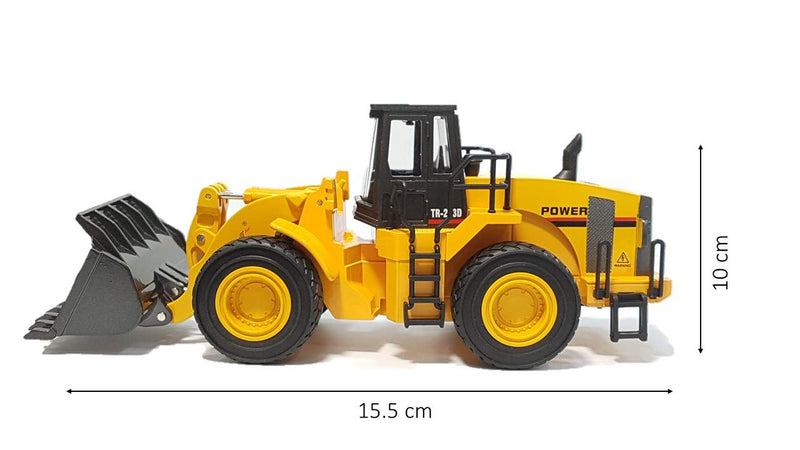 Top Race Diecast Heavy Metal Construction Toy Front Loader Tractor Model 1:40 Scale TR