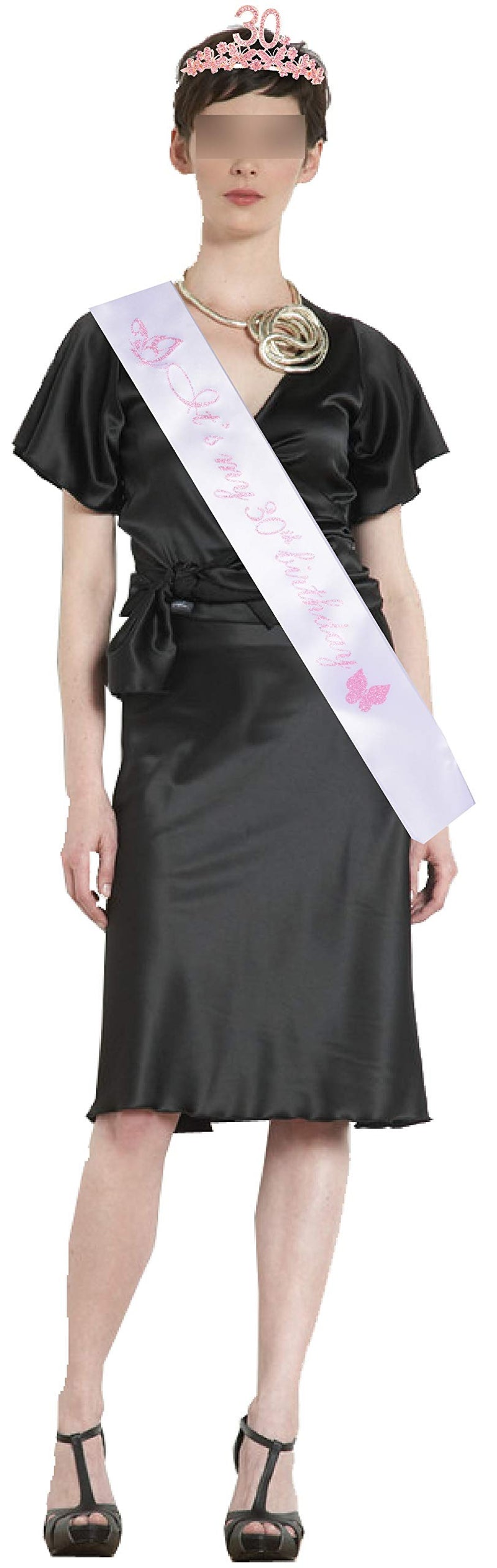 30th Birthday Gifts for Women, 30th Birthday Tiara and Sash, Its My 30th Birthday Sash