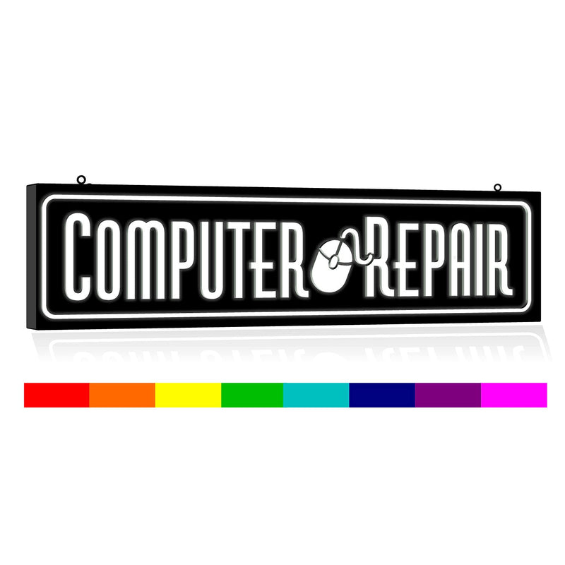 Tablet & Phone Repair Led Light Box Neon Sign - Bright Horizontal Wall Signage